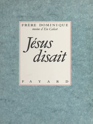 cover image of Jésus disait